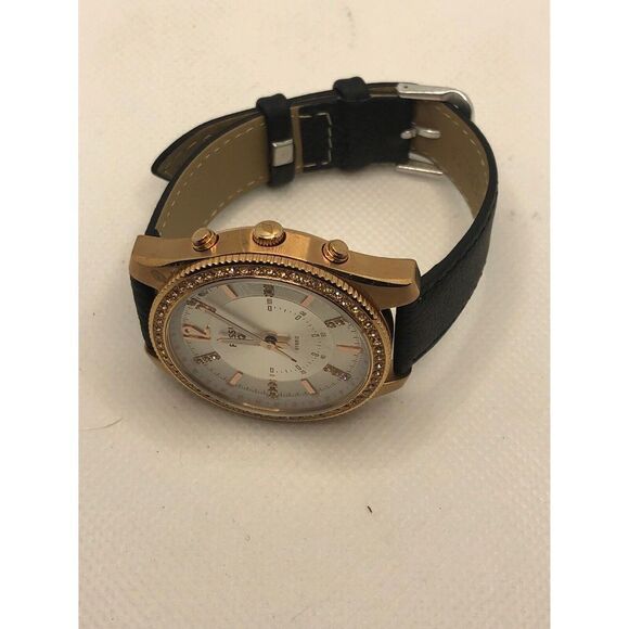 Fossil Q FTW5016 Womens Black Leather Analog White Dial Hybrid Smart Watch HK143 - Picture 7 of 9